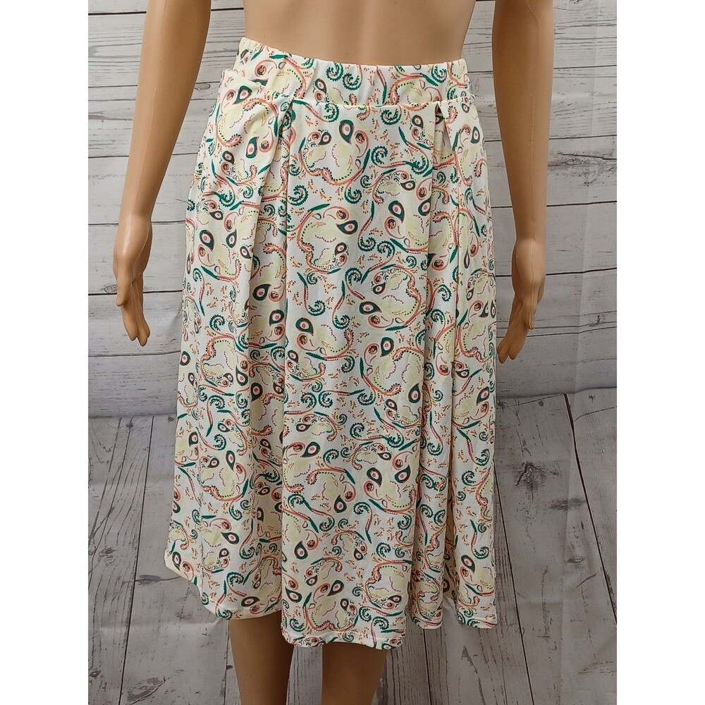 LuLaRoe Madison Skirt Pleated Pockets A-line Knee Length 3XL NEW NWT